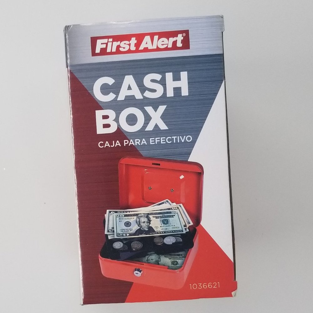 First Alert Cash Box Limited Edition Red Color - Picture 8 of 9